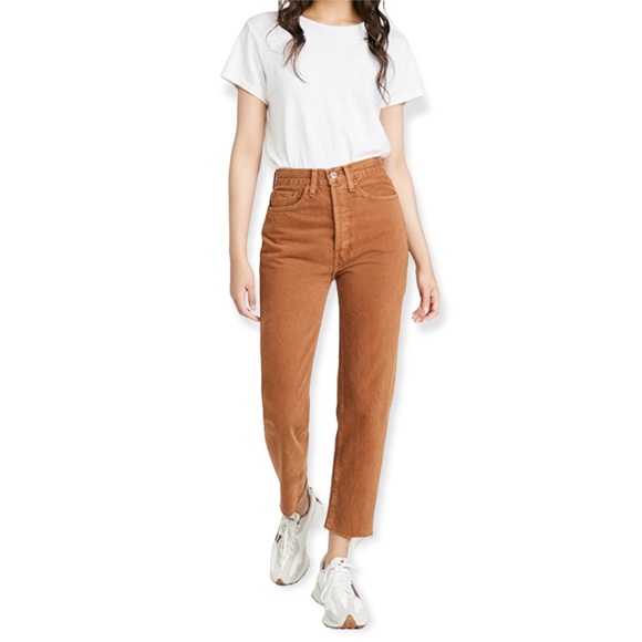 Re/Done Ultra High-Rise Stovepipe Jeans in Terracotta Size 29 New w/Tag